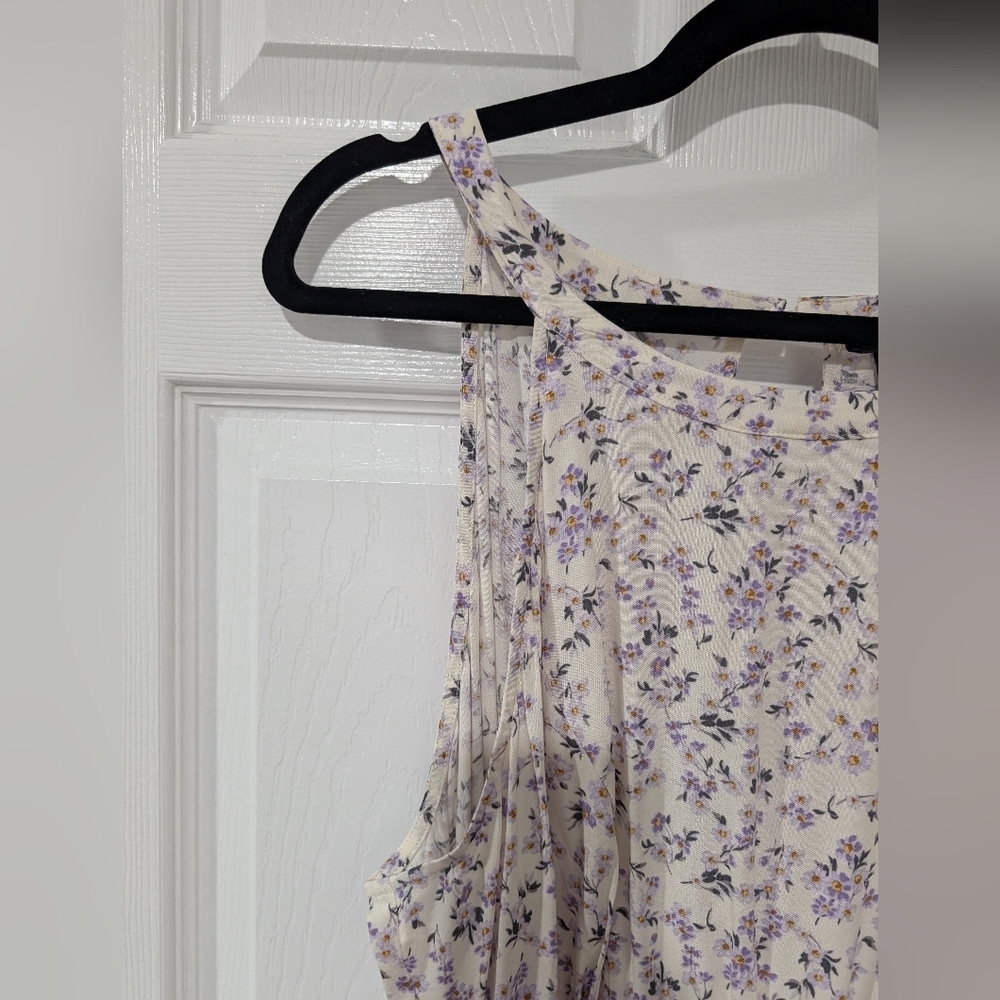 NWT Torrid Ditsy Floral Dew Challis Halter Hi Low Dress in Size 2 (18/20) - Picture 4 of 15